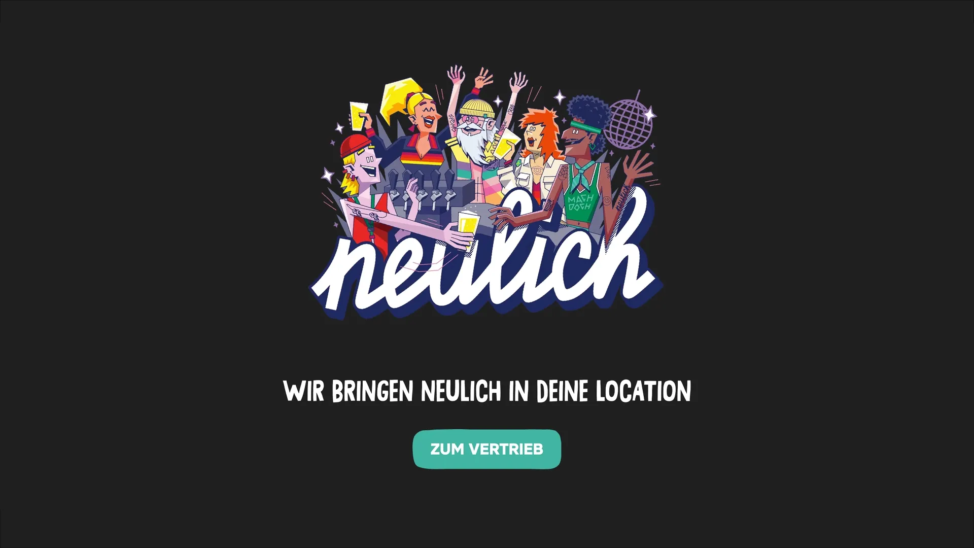 Neulich Website Sales Team Illustratioin by Vidam
